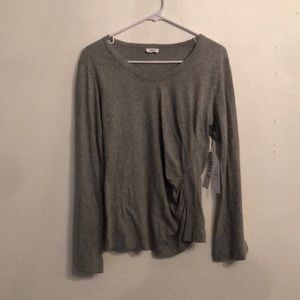 Wilt one side gathered snug tee new fit grey Heather